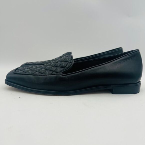 Vince Camuto Regintia Diamond Quilted Loafer Black Shoe Size 6 - Picture 8 of 14